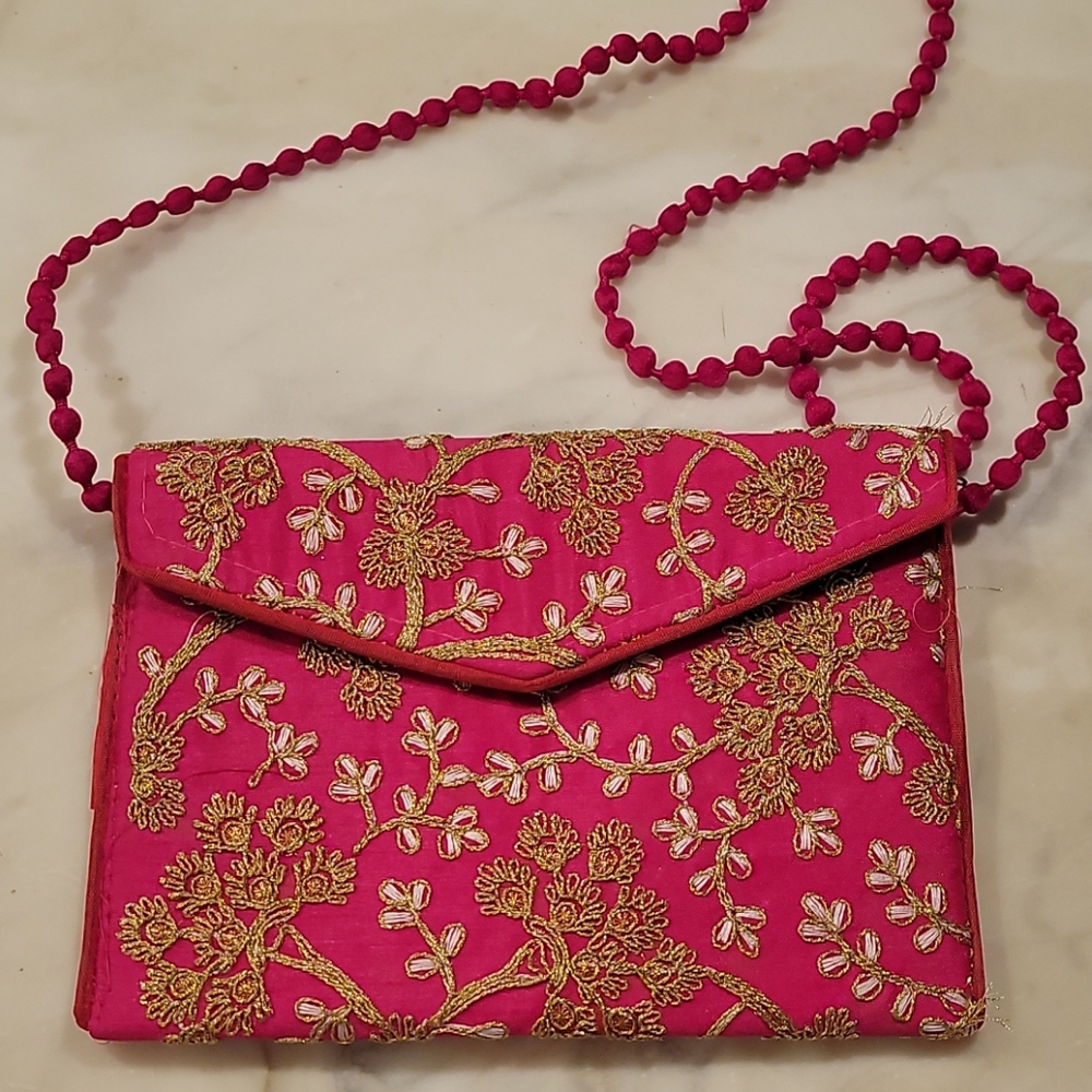 NEW embroidered purse